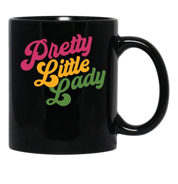 Handsome Podcast Pretty Little Lady Black Coffee Mug, Gift Coffee Mug - Black