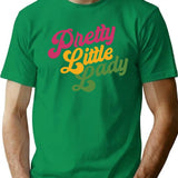 Handsome Podcast Pretty Little Lady Premium Heavyweight Cotton T-Shirt - Green