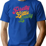 Handsome Podcast Pretty Little Lady Premium Heavyweight Cotton T-Shirt - Blue