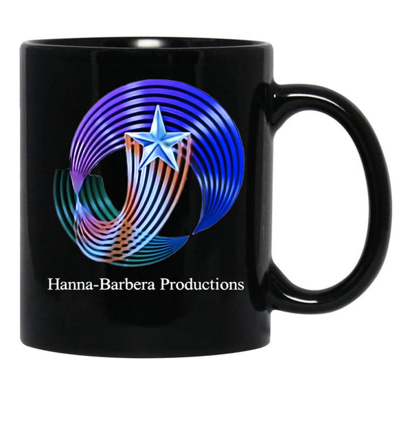 Hanna Barbera Productions 1987 Black Coffee Mug, Gift Coffee Mug - Black