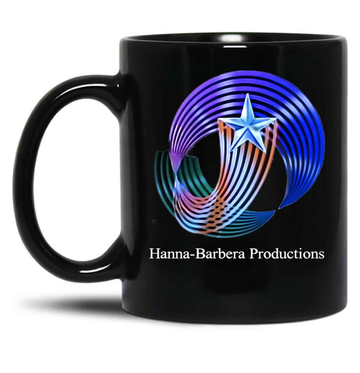 Hanna Barbera Productions 1987 Black Coffee Mug, Gift Coffee Mug