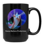 Hanna Barbera Productions 1987 Black Coffee Mug, Gift Coffee Mug