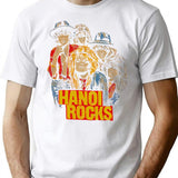 Hanoi Rocks Vintage T-Shirt for Men & Women, T-Shirts Graphic Tee - White