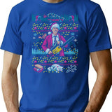 Hap Hap Happiest Sweater This Side Of The Nuthouse T-Shirt for Men & Women, T-Shirts Graphic Tee - Blue