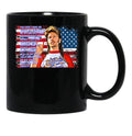 Happy 4Th Of July Merica Black Coffee Mug - Black