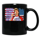 Happy 4Th Of July Merica Black Coffee Mug - Black