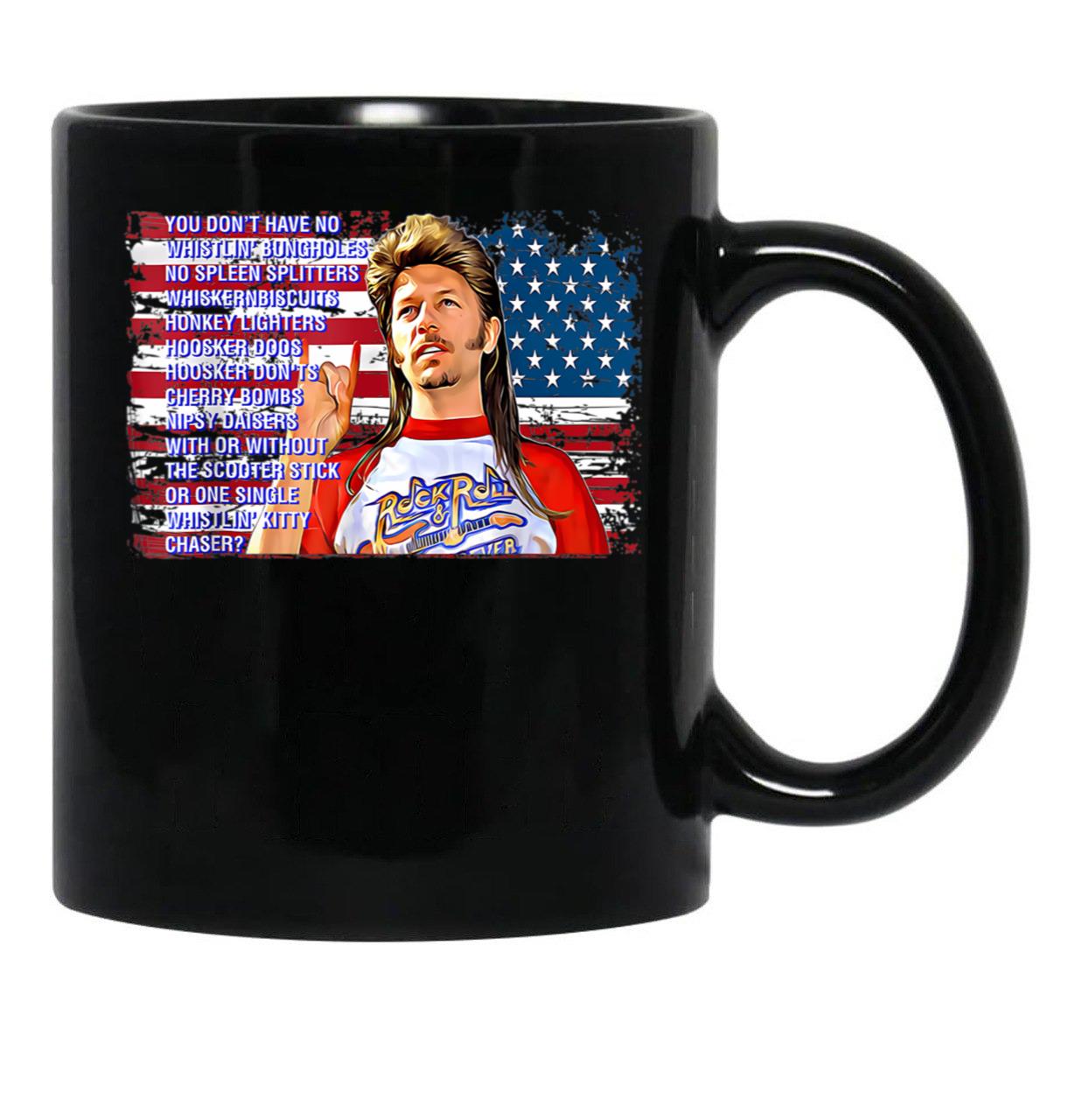 Happy 4Th Of July Merica Black Coffee Mug - Black