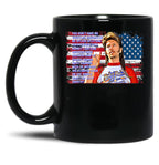 Happy 4Th Of July Merica Black Coffee Mug