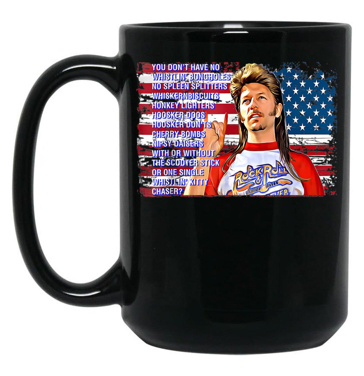 Happy 4Th Of July Merica Black Coffee Mug