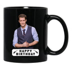 Happy Birthday Matthew Morrison Black Coffee Mug, Gift Coffee Mug - Black