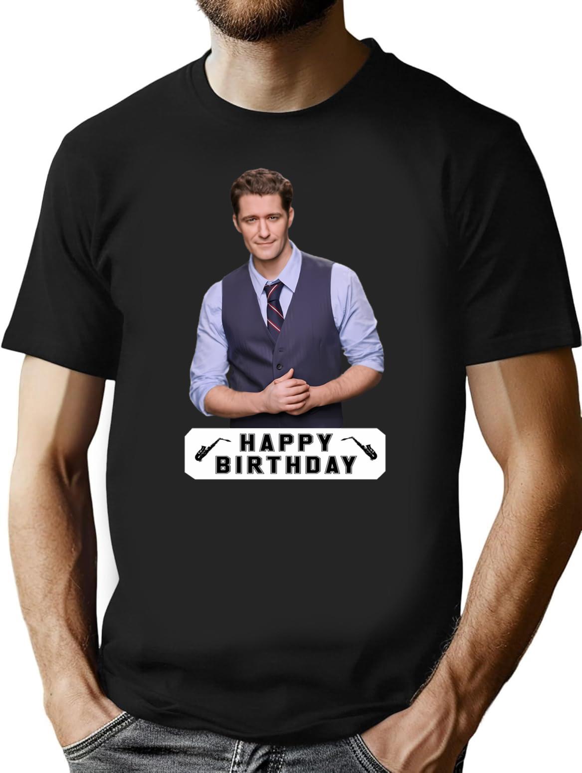 Happy Birthday Matthew Morrison Premium Heavyweight Cotton T-Shirt - Black
