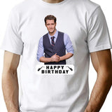 Happy Birthday Matthew Morrison Premium Heavyweight Cotton T-Shirt - White