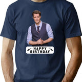 Happy Birthday Matthew Morrison Premium Heavyweight Cotton T-Shirt - Navy