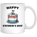 Happy Fathers Day Dad Tax White Coffee Mug - Black