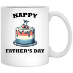 Happy Fathers Day Dad Tax White Coffee Mug - Black