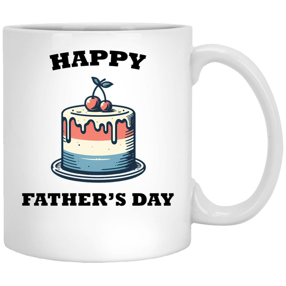 Happy Fathers Day Dad Tax White Coffee Mug - Black