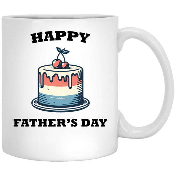 Happy Fathers Day Dad Tax White Coffee Mug - Black