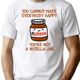Happy Nutella Jar Premium Heavyweight Cotton T-Shirt - White