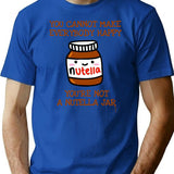 Happy Nutella Jar Premium Heavyweight Cotton T-Shirt - Blue