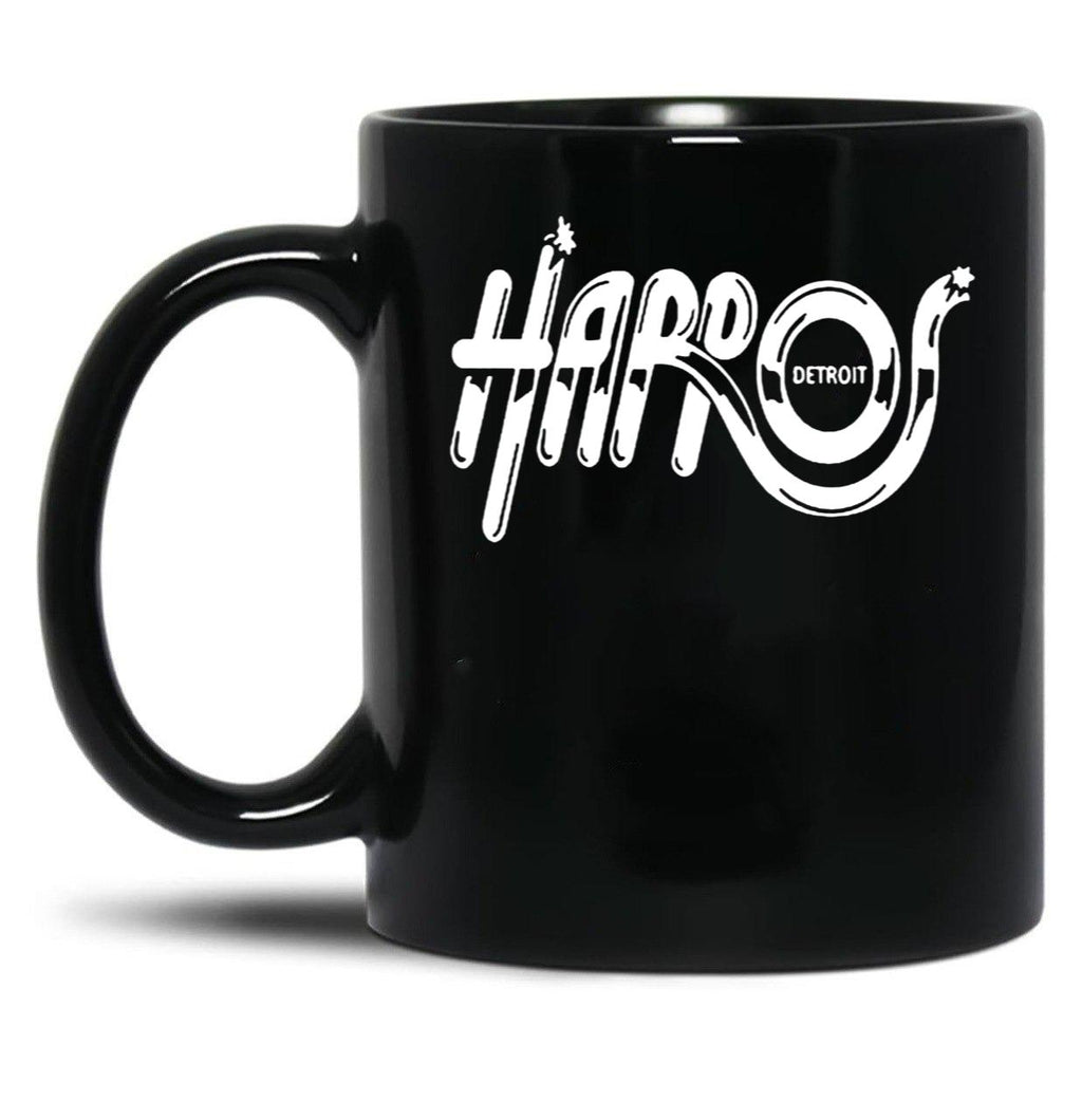 Harpos Detroit Logos Black Coffee Mug, Gift Coffee Mug