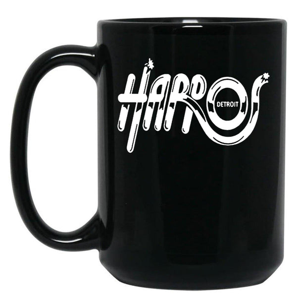 Harpos Detroit Logos Black Coffee Mug, Gift Coffee Mug - Black