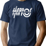 Harpos Detroit Logos Premium Heavyweight Cotton T-Shirt - Navy