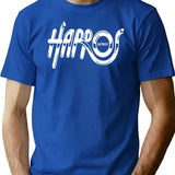 Harpos Detroit Logos Premium Heavyweight Cotton T-Shirt - Blue