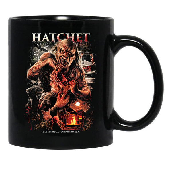Hatchet Victor Crowley Lives Black Coffee Mug, Gift Coffee Mug - Black