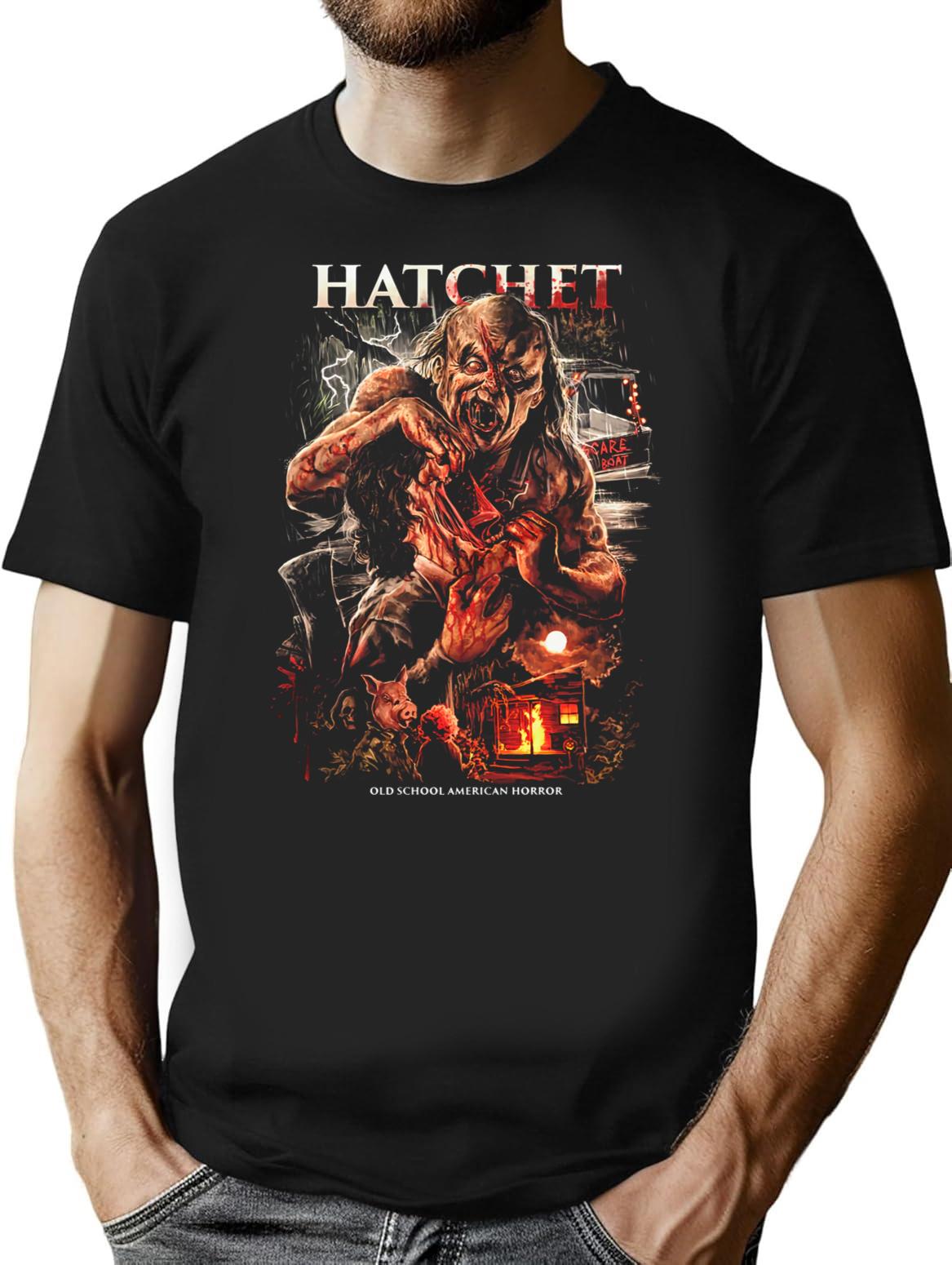 Hatchet Victor Crowley Lives Premium Heavyweight Cotton T-Shirt - Black