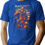 Hatchet Victor Crowley Lives Premium Heavyweight Cotton T-Shirt - Blue
