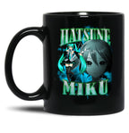 Hatsune Miku Rap Bootleg Black Coffee Mug, Gift Coffee Mug