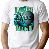 Hatsune Miku Rap Bootleg Premium Heavyweight Cotton T-Shirt - White