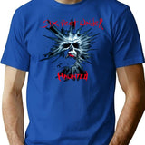 Haunted T-Shirt for Men & Women, T-Shirts Graphic Tee - Blue