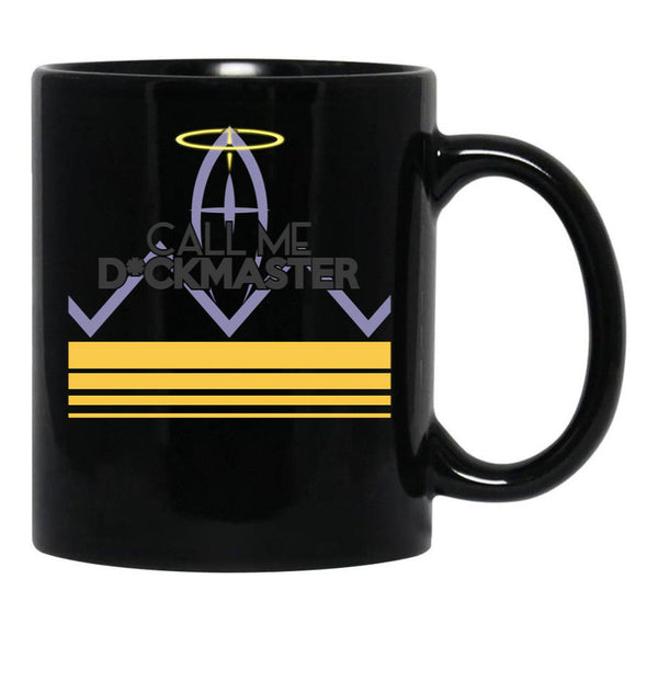 Hazbin Hotel Adam Call Me Dckmaster Black Coffee Mug, Gift Coffee Mug - Black