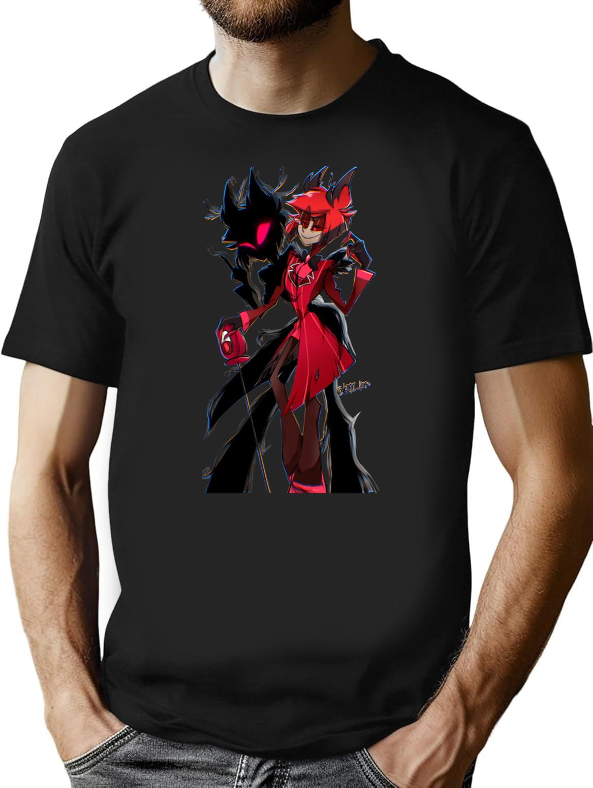Hazbin Hotel Alastor Classic  Premium Heavyweight Cotton T-Shirt - Black