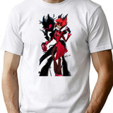 Hazbin Hotel Alastor Classic  Premium Heavyweight Cotton T-Shirt - White