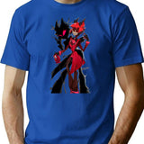 Hazbin Hotel Alastor Classic  Premium Heavyweight Cotton T-Shirt - Blue