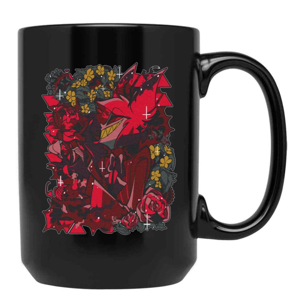 Hazbin Hotel Alastor Spring Essential Black Coffee Mug, Gift Coffee Mug