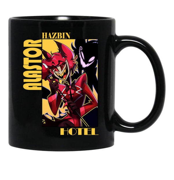 Hazbin Hotel Alastor (1) Black Coffee Mug, Gift Coffee Mug - Black