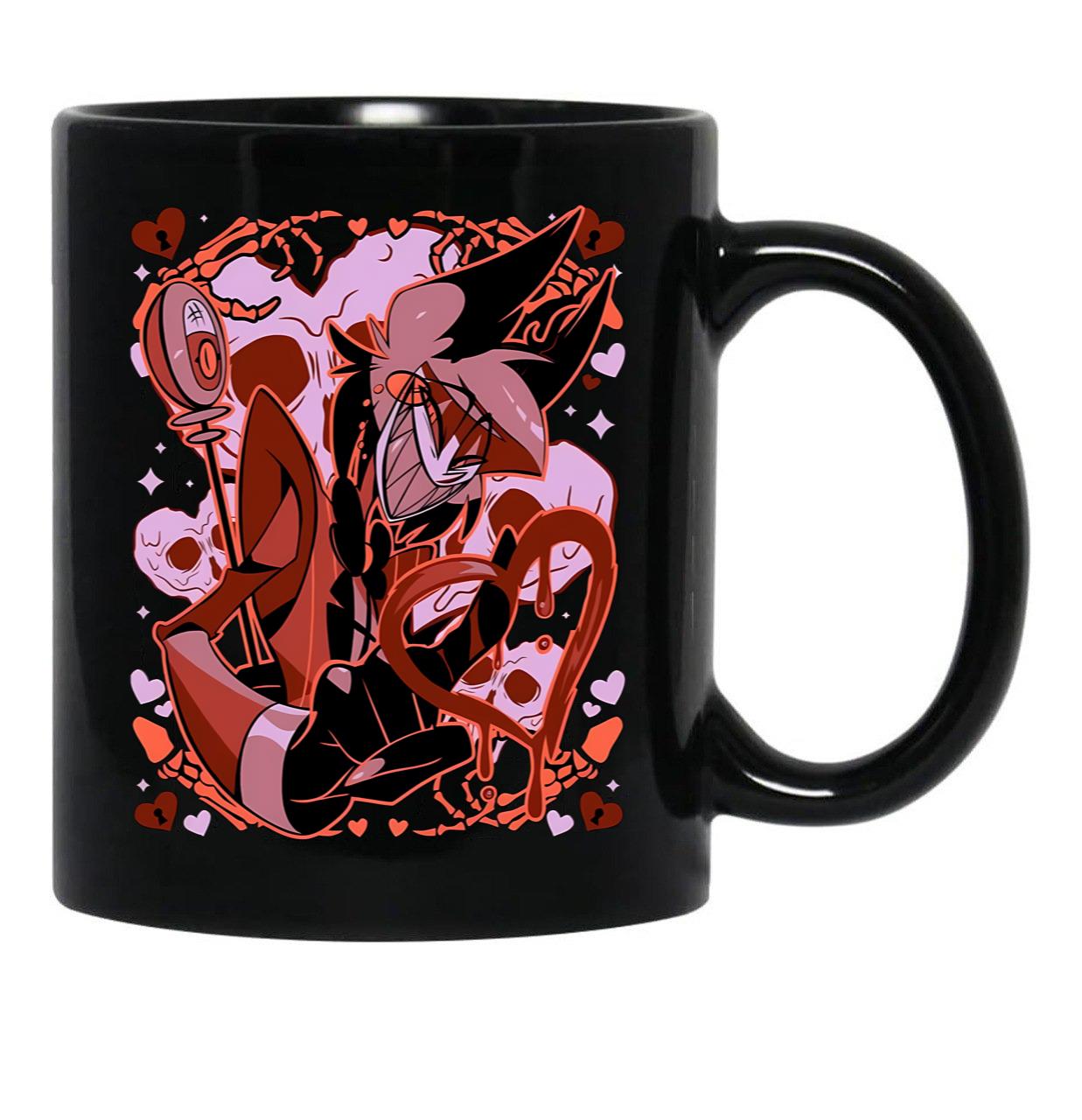 Hazbin Hotel Alastor (2) Black Coffee Mug, Gift Coffee Mug - Black