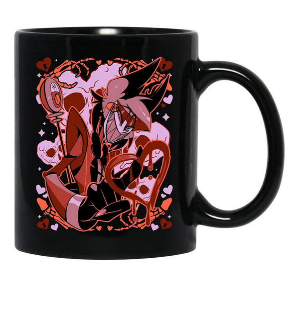 Hazbin Hotel Alastor (2) Black Coffee Mug, Gift Coffee Mug - Black