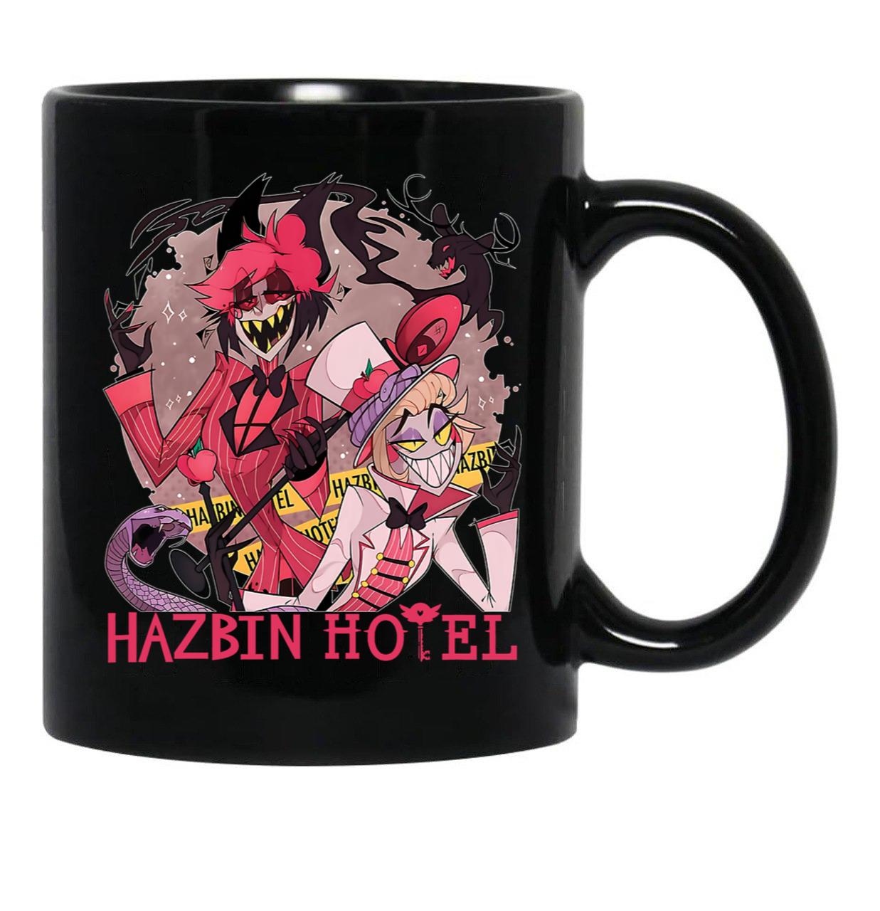 Hazbin Hotel Alastor and Lucifer Classic Black Coffee Mug, Gift Coffee Mug - Black