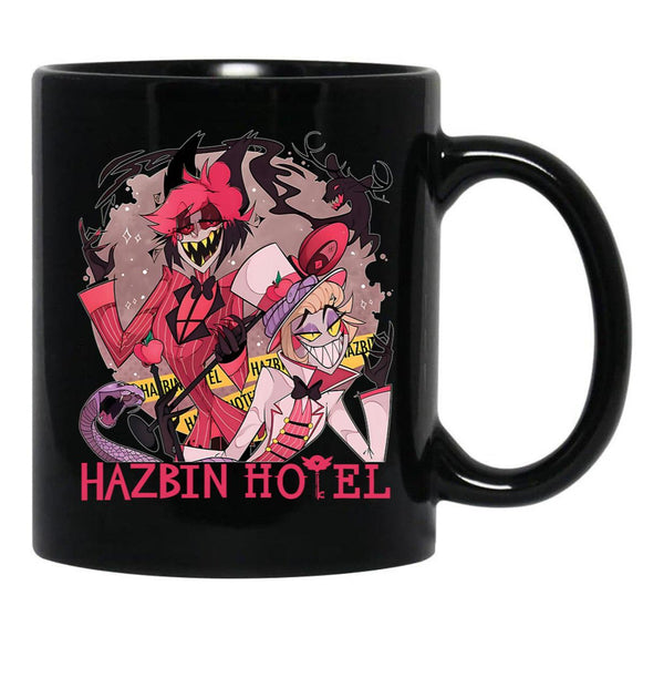 Hazbin Hotel Alastor and Lucifer Classic Black Coffee Mug, Gift Coffee Mug - Black