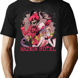 Hazbin Hotel Alastor and Lucifer Classic Premium Heavyweight Cotton T-Shirt - Black