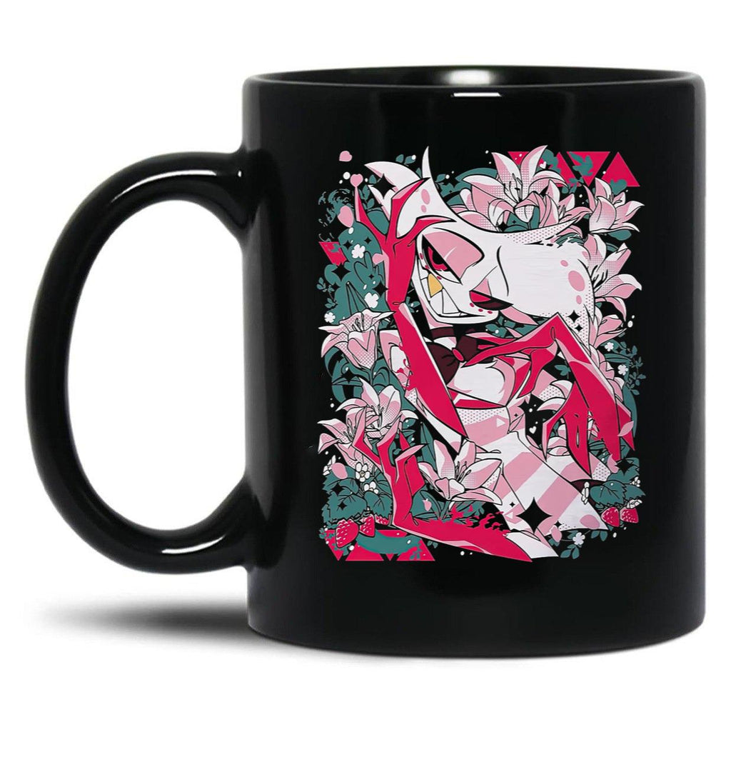 Hazbin Hotel - Angel Dust Classic Black Coffee Mug, Gift Coffee Mug