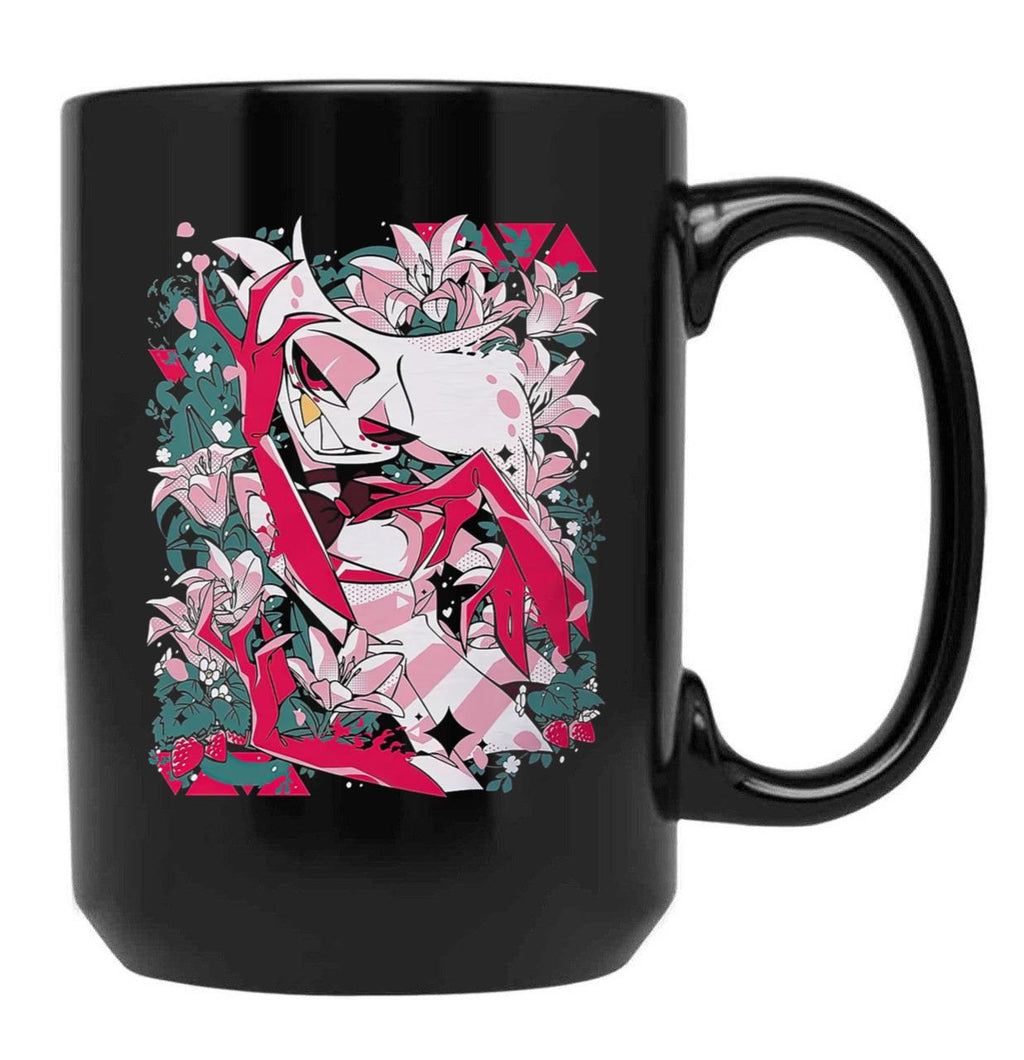 Hazbin Hotel - Angel Dust Classic Black Coffee Mug, Gift Coffee Mug