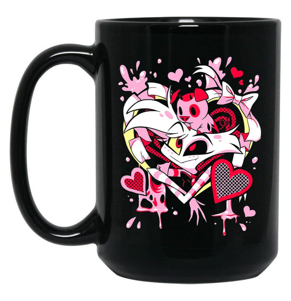 Hazbin Hotel Angel Dust Classic Black Coffee Mug, Gift Coffee Mug - Black