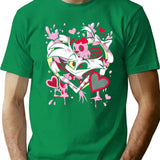 Hazbin Hotel Angel Dust Classic Premium Heavyweight Cotton T-Shirt - Green
