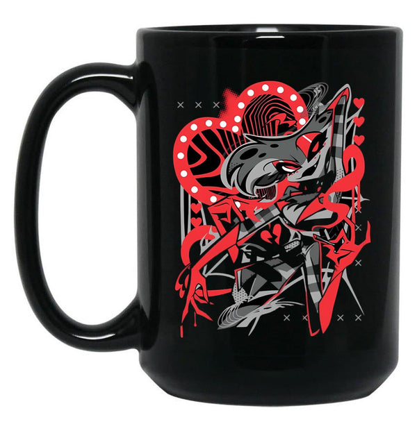 Hazbin Hotel Angel Dust Classic0787y Black Black Coffee Mug, Gift Coffee Mug - Black