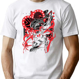 Hazbin Hotel Angel Dust Classic 0787y Black Premium Heavyweight Cotton T-Shirt - White